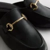 Tekonahkaiset snaffle-bit-mule-loaferit