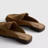 Tekosukkanahkaiset loafer-mule-sandaalit
