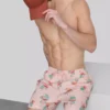 Teksturoidut flamingo-shortsit