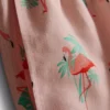 Teksturoidut flamingo-shortsit