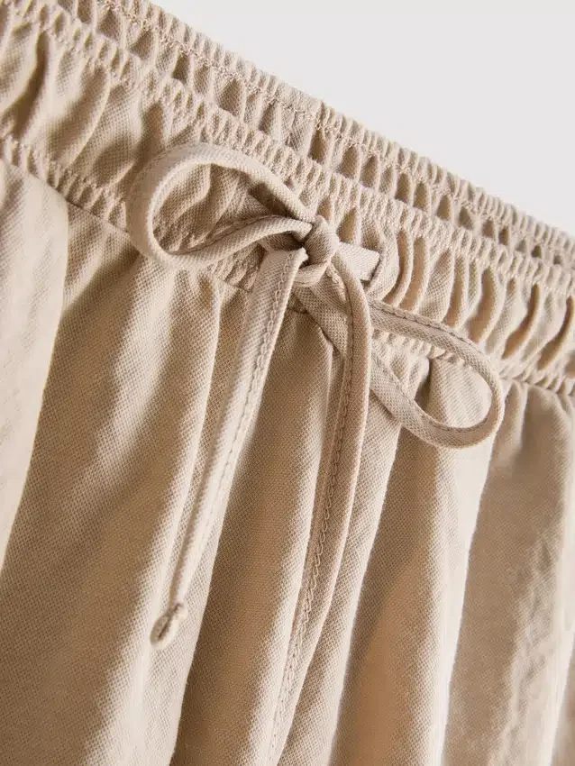 Teksturoidut kiristysnauhalliset shortsit
