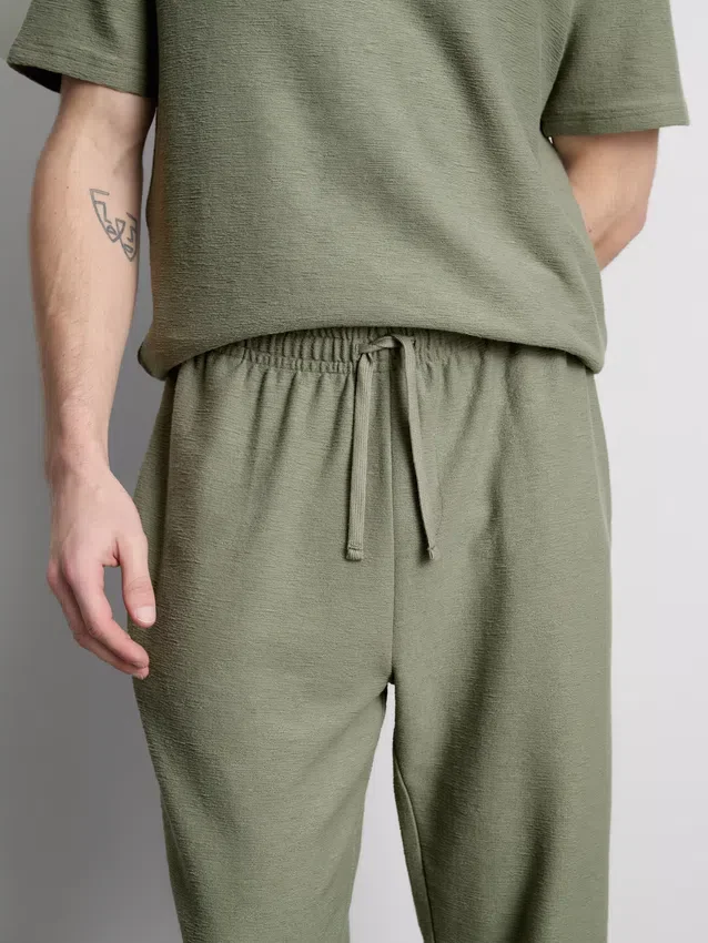 Teksturoidut pyjamahousut