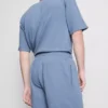 Teksturoidut pyjamat, joissa on kiristysnauha