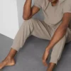 Teksturoidut raidalliset pyjamahousut
