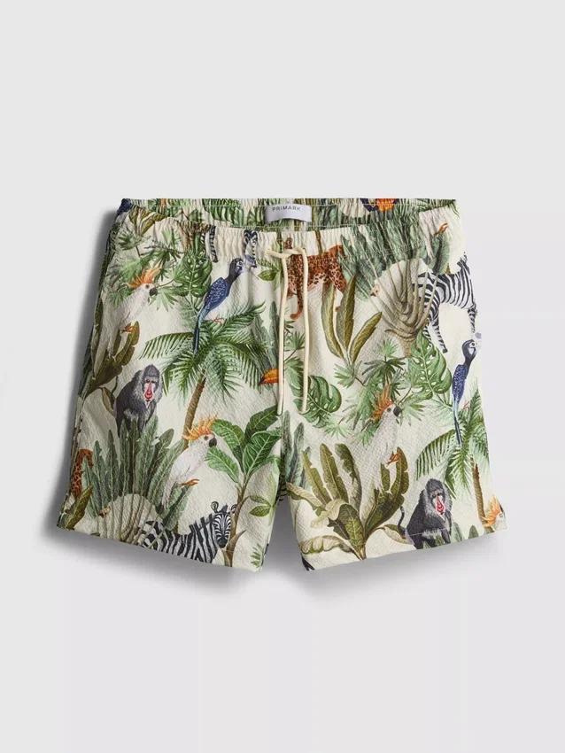 Teksturoidut viidakkoaiheiset shortsit