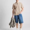 Teksturoitu henley-t-paita