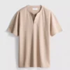 Teksturoitu henley-t-paita