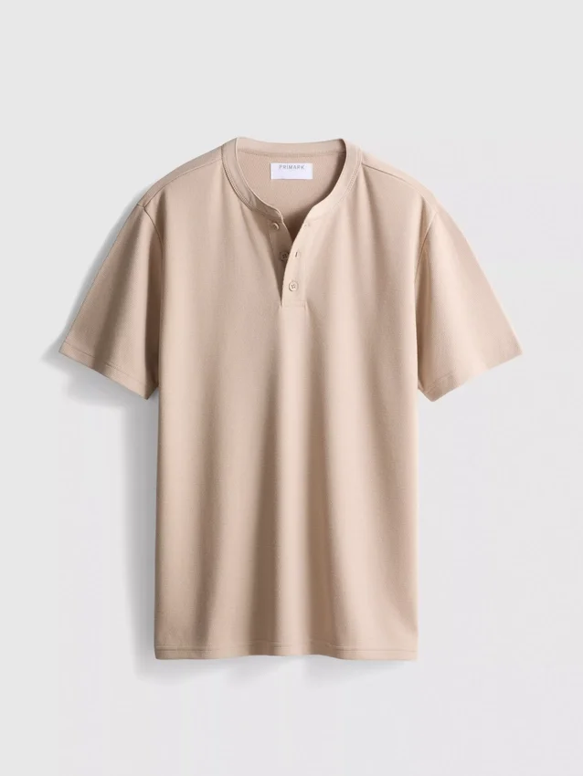 Teksturoitu henley-t-paita