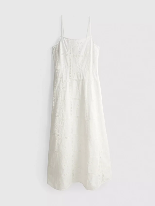 The Edit -broderie-midimekko