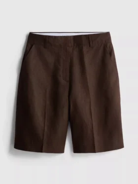 The Edit -merkin pellavaplastoidut bermudashortsit