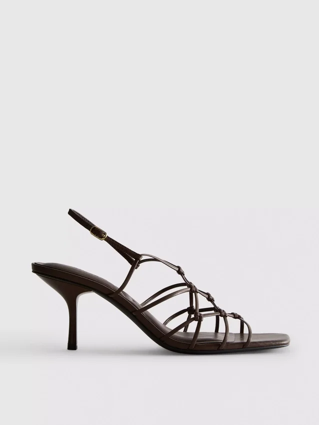 The Edit -merkin punotut stilettokorkoiset sandaalit