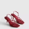 The Edit -merkin punotut stilettokorkoiset sandaalit