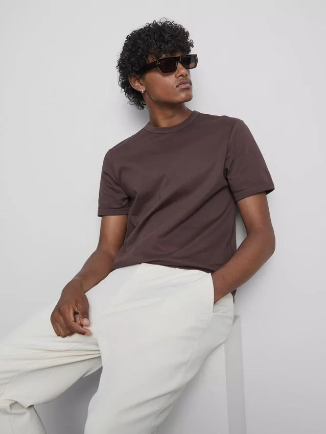 The Edit -merkin slim fit -puuvillainen t-paita