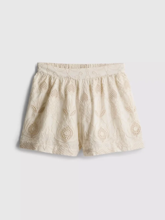 The Edit -puuvillaiset broderie-shortsit