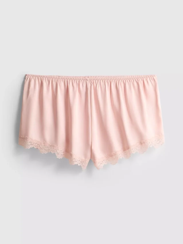The Edit -satiinipitsiset pyjamat-shortsit