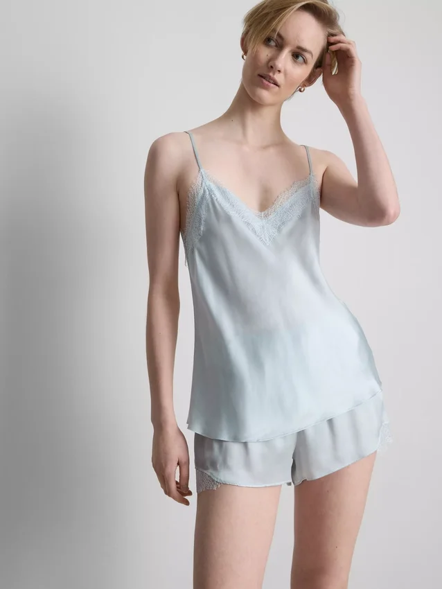 The Edit -silkkisekoitteinen cami-pyjamatoppi