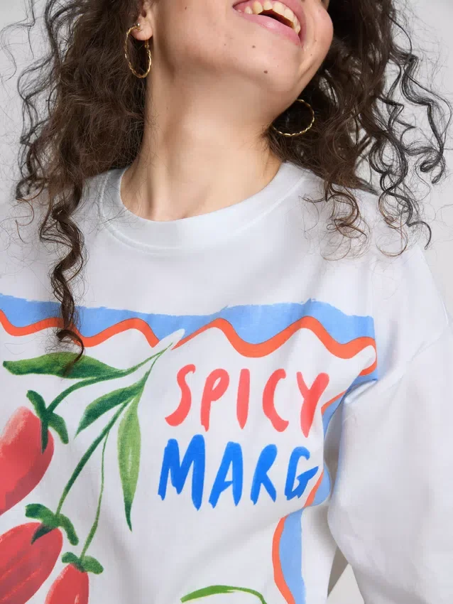 The Primark Scene | Oversized-mallinen puuvillainen Margarita-T-paita
