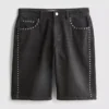 The Primark Scene | Puuvilladenimiset niittikoristellut shortsit