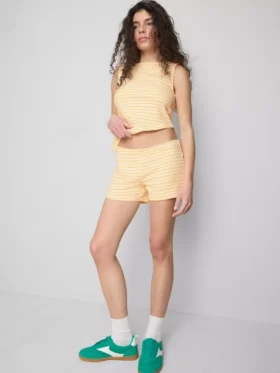 The Primark Scene | Puuvillapitoiset, istuvat raidalliset shortsit