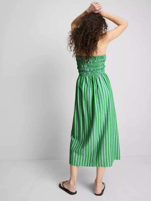 The Primark Scene | Rypytetty raidallinen bandeau-midimekko