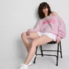 The Primark Scene | Slogan-huppari, jossa olkapäät paljaana