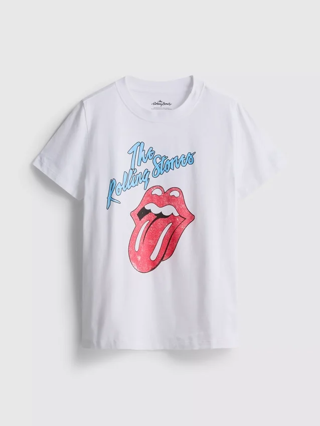 The Rolling Stones -puuvillainen graafinen t-paita