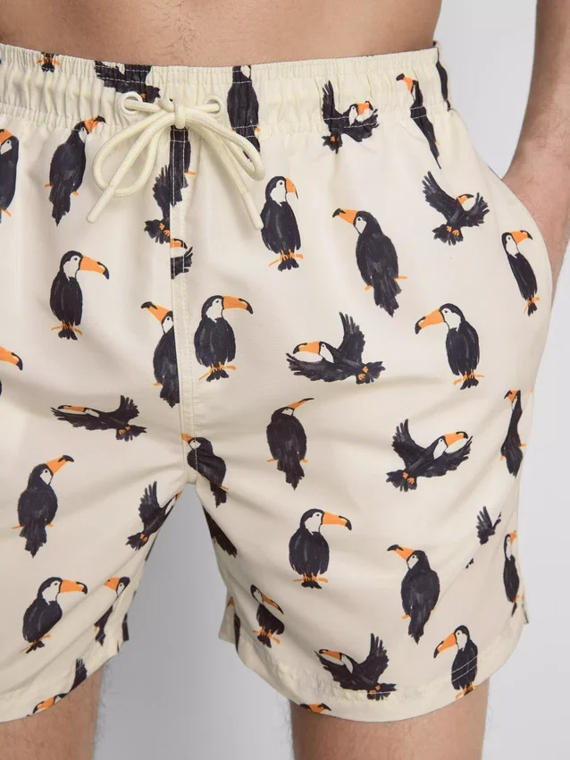 Toucan-shortsit, joissa on kiristysnauha vyötäröllä