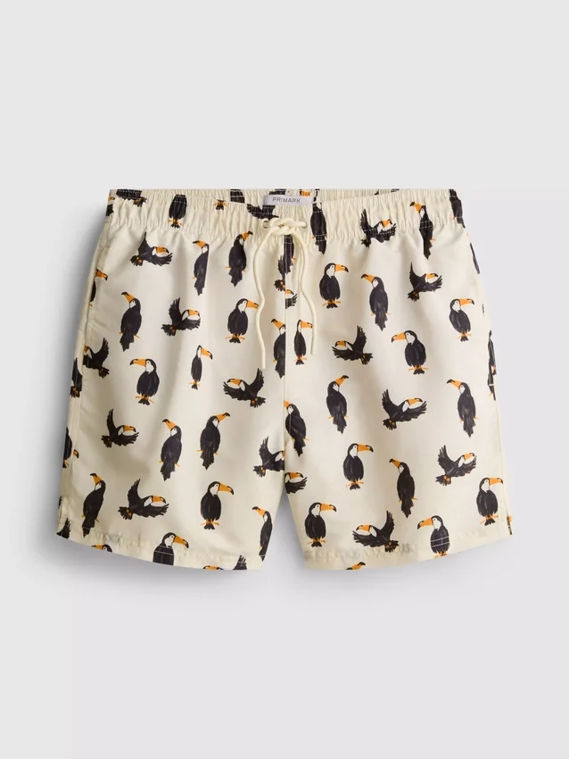 Toucan-shortsit, joissa on kiristysnauha vyötäröllä
