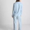 Twill-kangasta valmistetut boyfriend-pyjamat