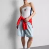 USA Soccer -bandeau-toppi, jossa on runsaasti puuvillaa