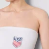 USA Soccer -bandeau-toppi, jossa on runsaasti puuvillaa