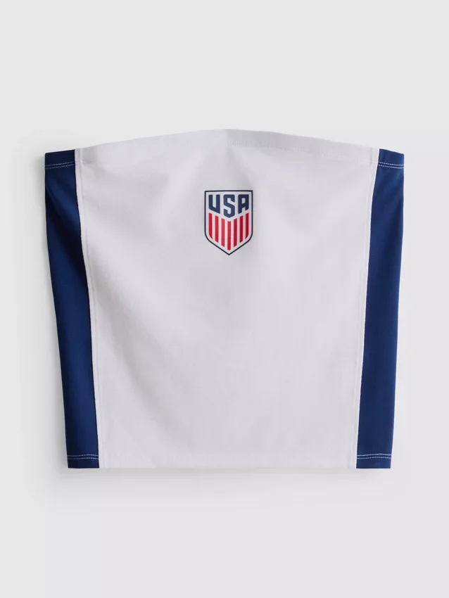 USA Soccer -bandeau-toppi, jossa on runsaasti puuvillaa