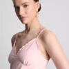 V-kaula-aukkoinen babydoll-top
