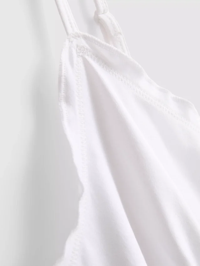 V-kaula-aukkoinen babydoll-top