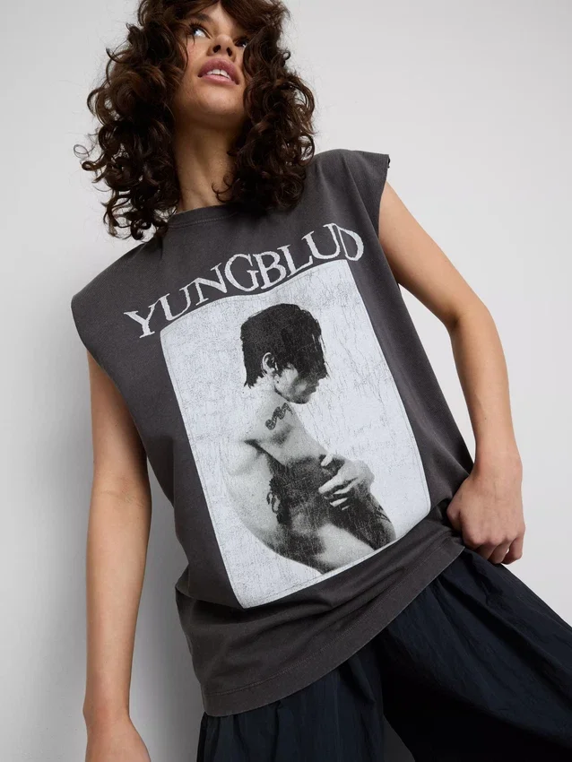Yungblud-puuvillainen graafinen tankkitoppi